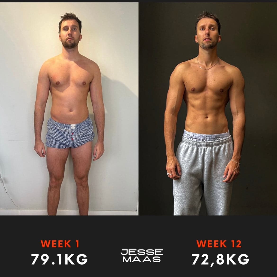 Jesse Maas transformatie